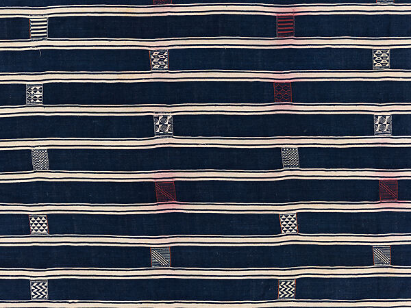 Man's prestige wrapper, Baule or Dyula artists, Cotton, Baule peoples