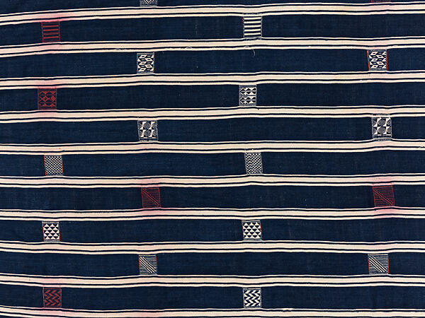 Man's prestige wrapper, Baule or Dyula artists, Cotton, Baule peoples