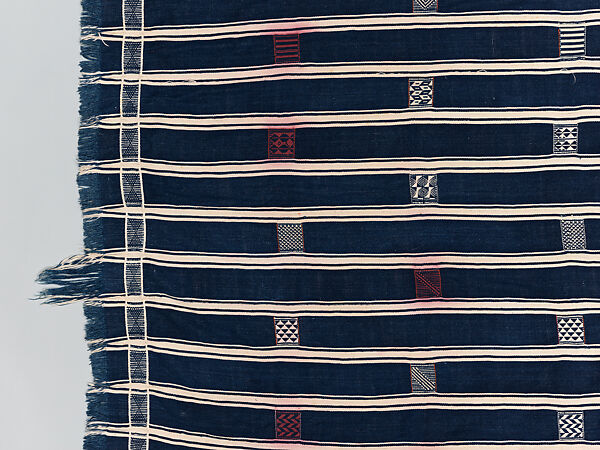 Man's prestige wrapper, Baule or Dyula artists, Cotton, Baule peoples