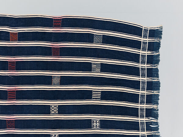 Man's prestige wrapper, Baule or Dyula artists, Cotton, Baule peoples