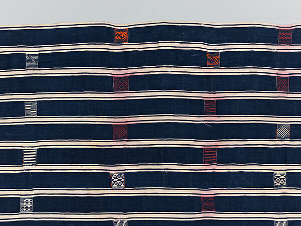 Man's prestige wrapper, Baule or Dyula artists, Cotton, Baule peoples