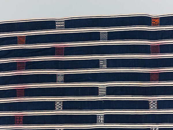 Man's prestige wrapper, Baule or Dyula artists, Cotton, Baule peoples