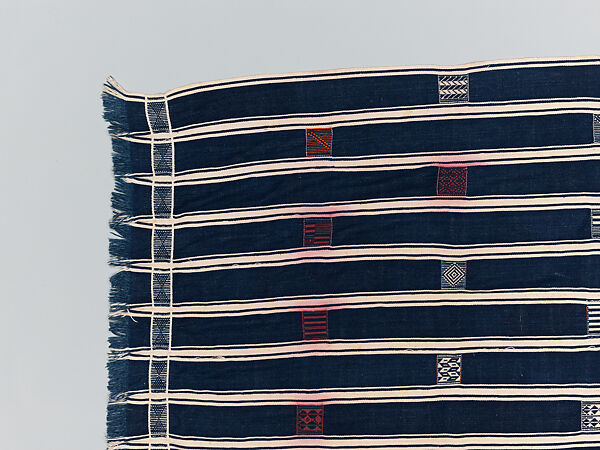 Man's prestige wrapper, Baule or Dyula artists, Cotton, Baule peoples