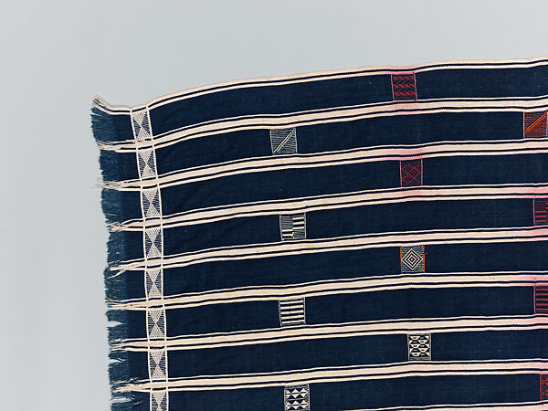 Man's prestige wrapper, Baule or Dyula artists, Cotton, Baule peoples