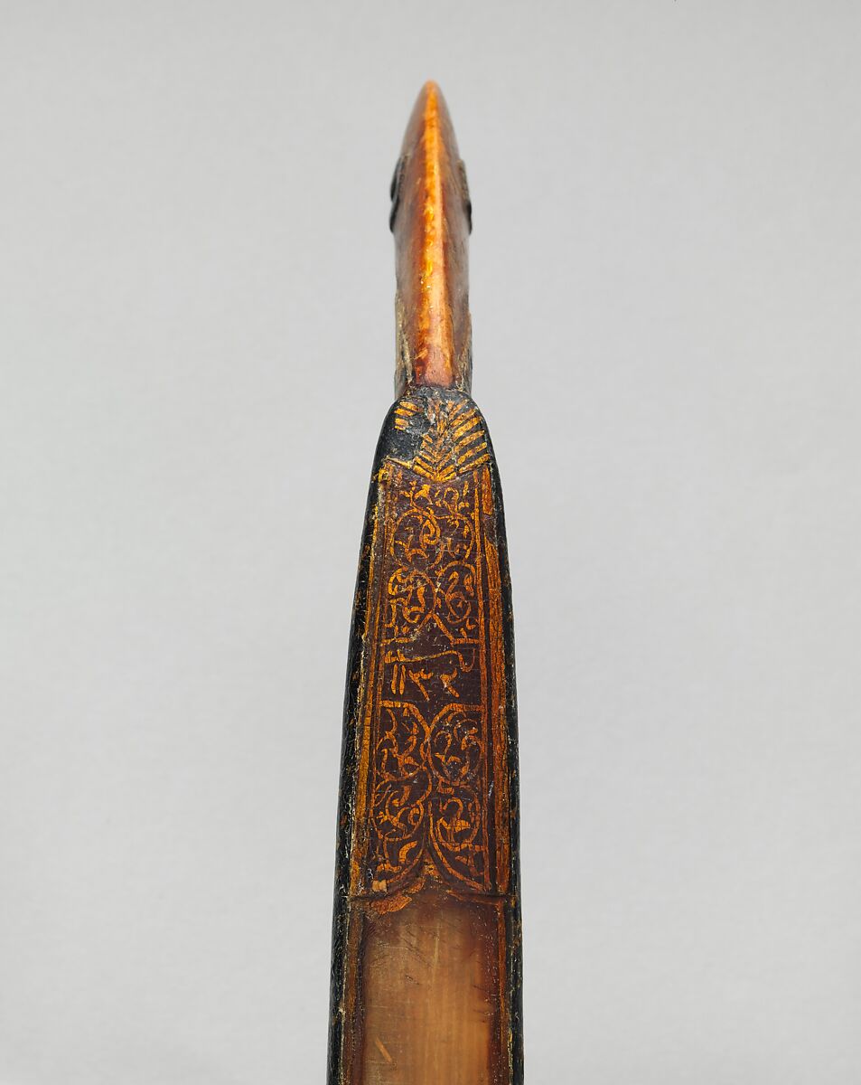 Composite Bow with Forty Arrows, Horn, wood, pigment, sinew, paper?, lacquer, gold, silver, ivory, iron, feather, silk, Turkish