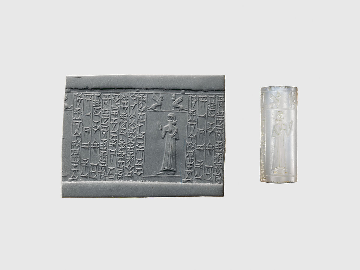 Cylinder seal, Chalcedony, Kassite