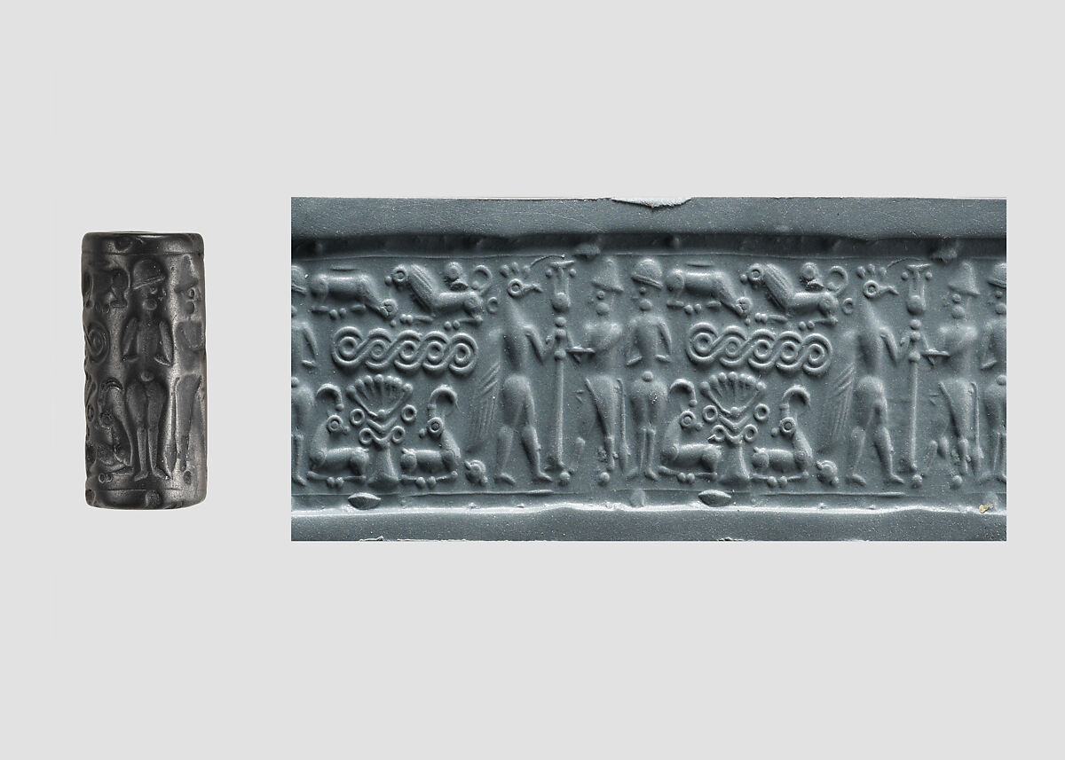 Cylinder seal, Hematite, Mitanni 