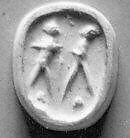 Scarab seal, Steatite, black, Cypriot 