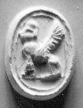 Scarab seal, Steatite, black, Cypriot 