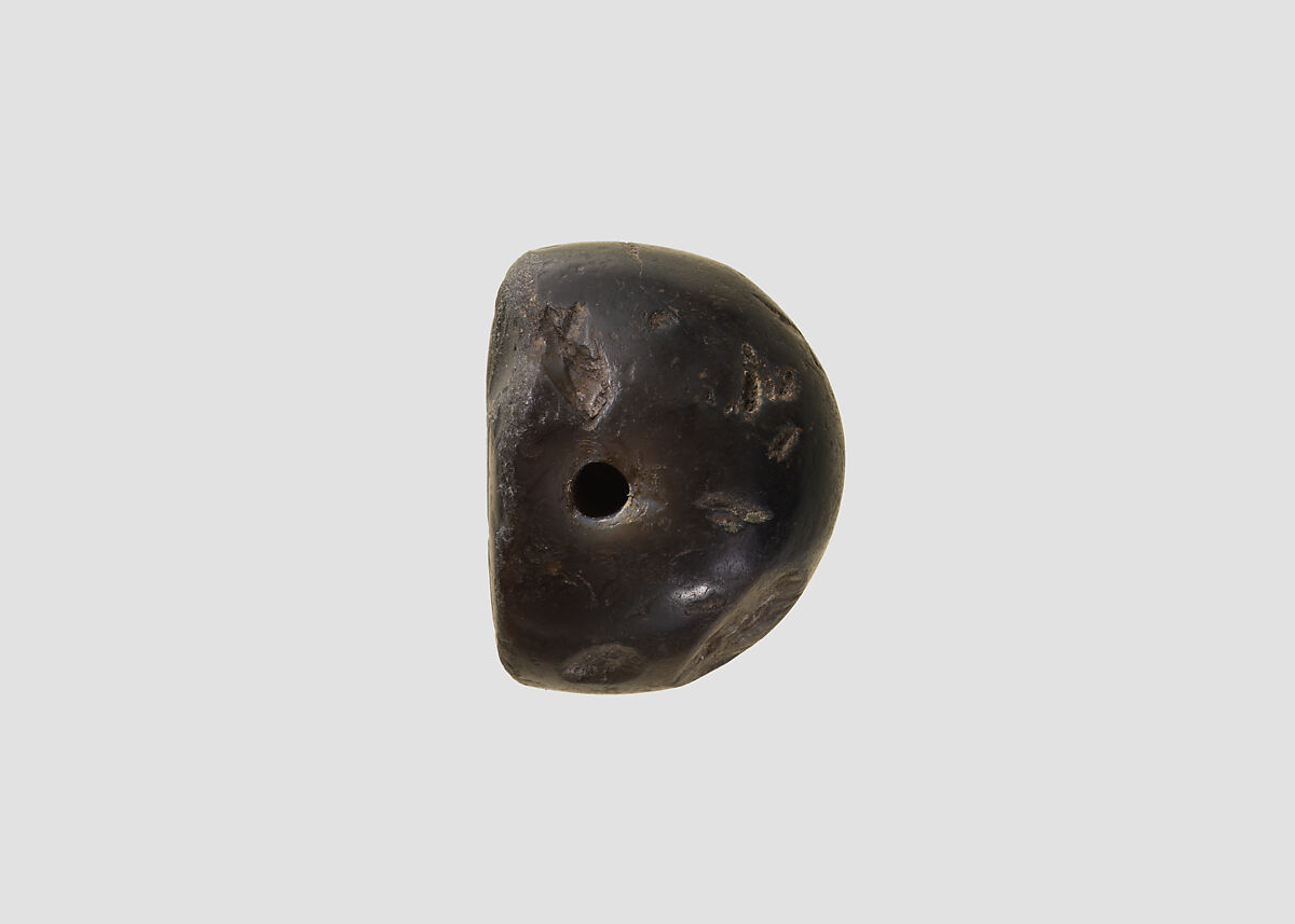 Stamp seal, Chalcedony, gray, Sasanian