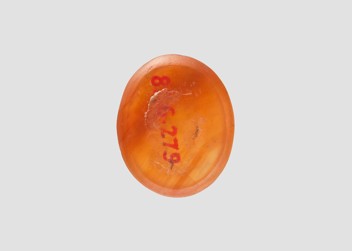Stamp seal, Carnelian, Sasanian