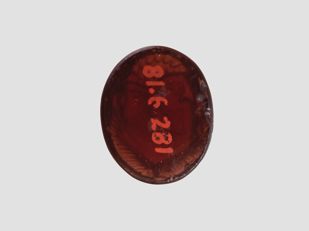 Stamp seal, Garnet, almandine, Sasanian