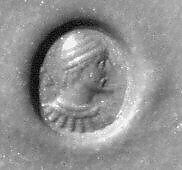 Stamp seal, Carnelian, Sasanian