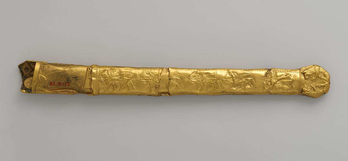 Reproduction of a Scythian sword sheath, Electrotype 