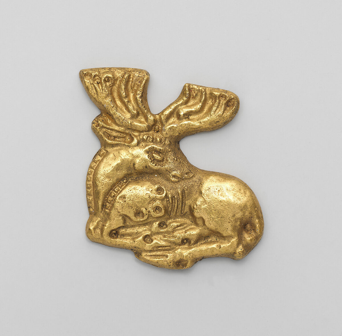 Reproduction of a Sarmatian plaque in the form of an elk, Electrotype 