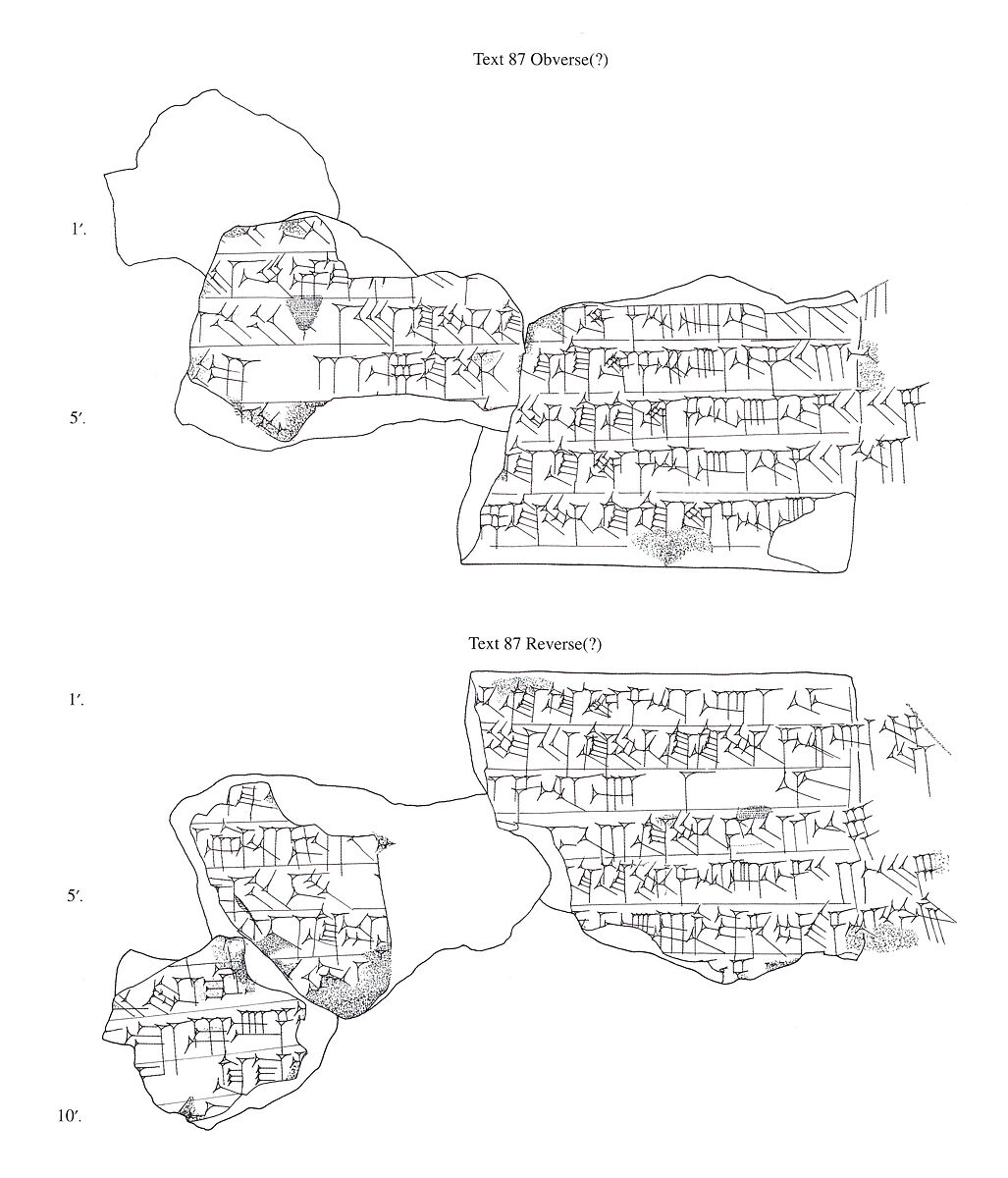 Cuneiform tablet: lunar procedure text (?), Clay