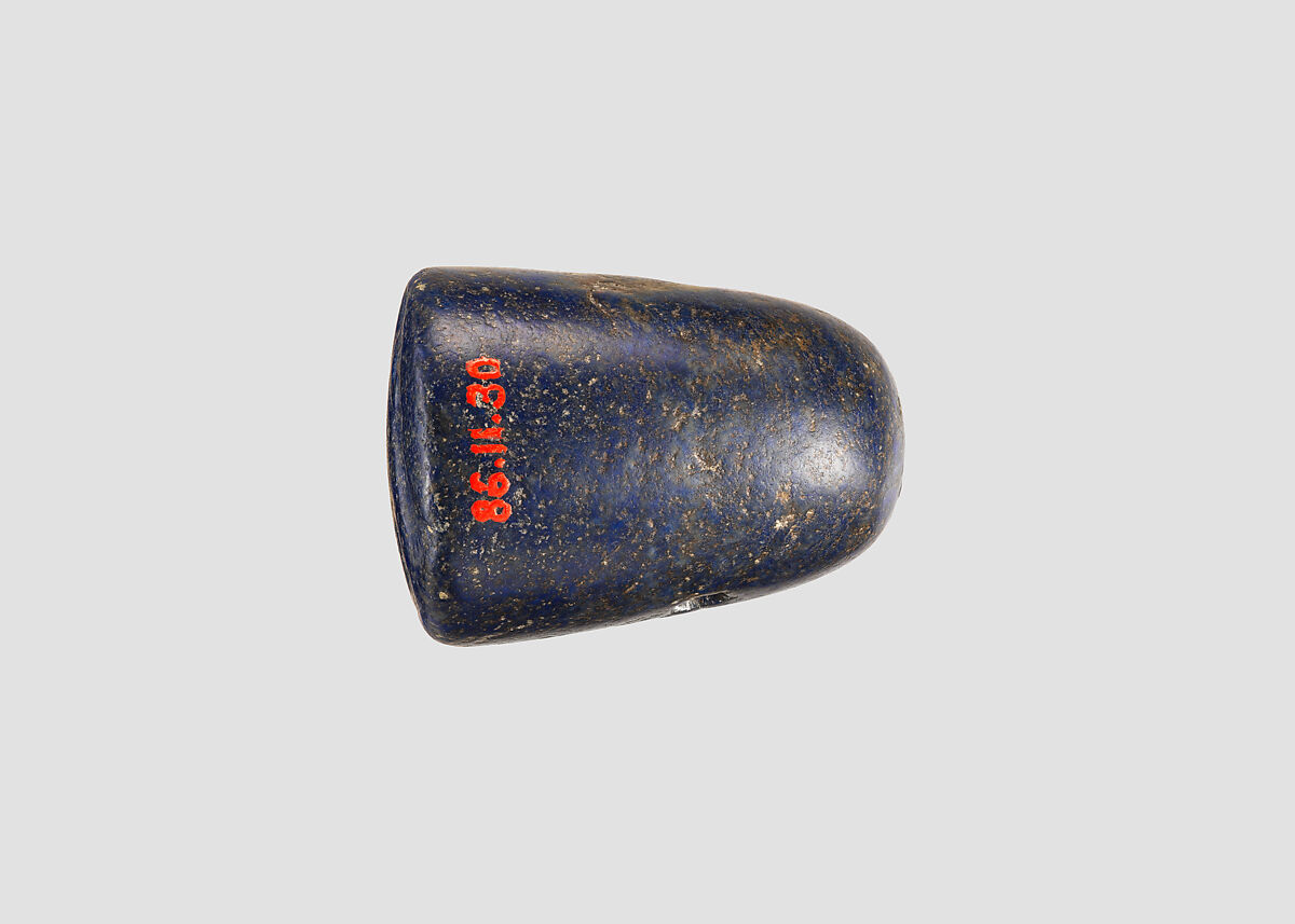 Stamp seal (conoid) with cultic scene, Lapis lazuli, Assyro-Babylonian or Achaemenid