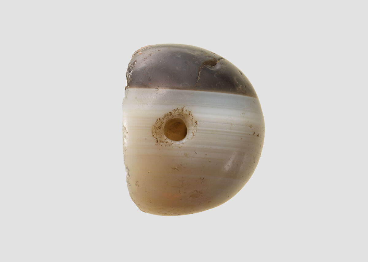 Stamp seal, Agate, banded, Sasanian