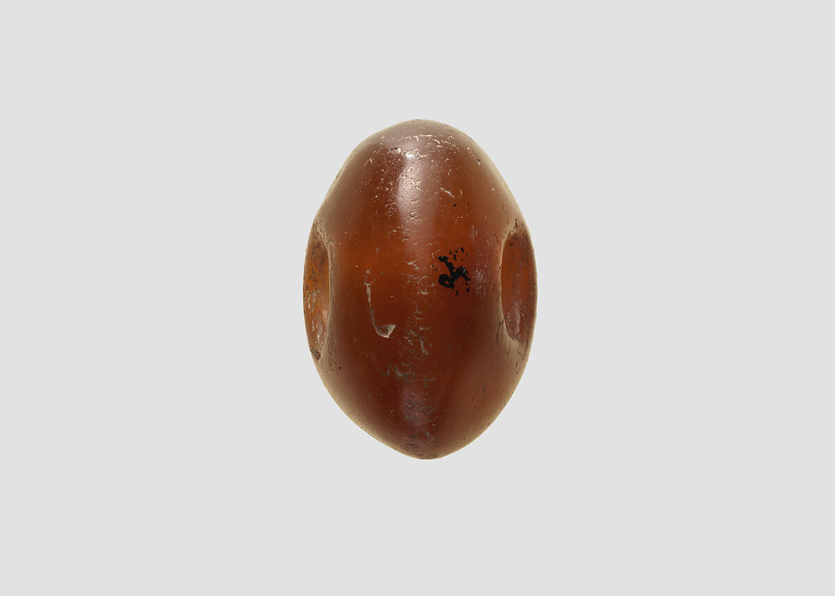 Stamp seal, Chalcedony, brown, Sasanian