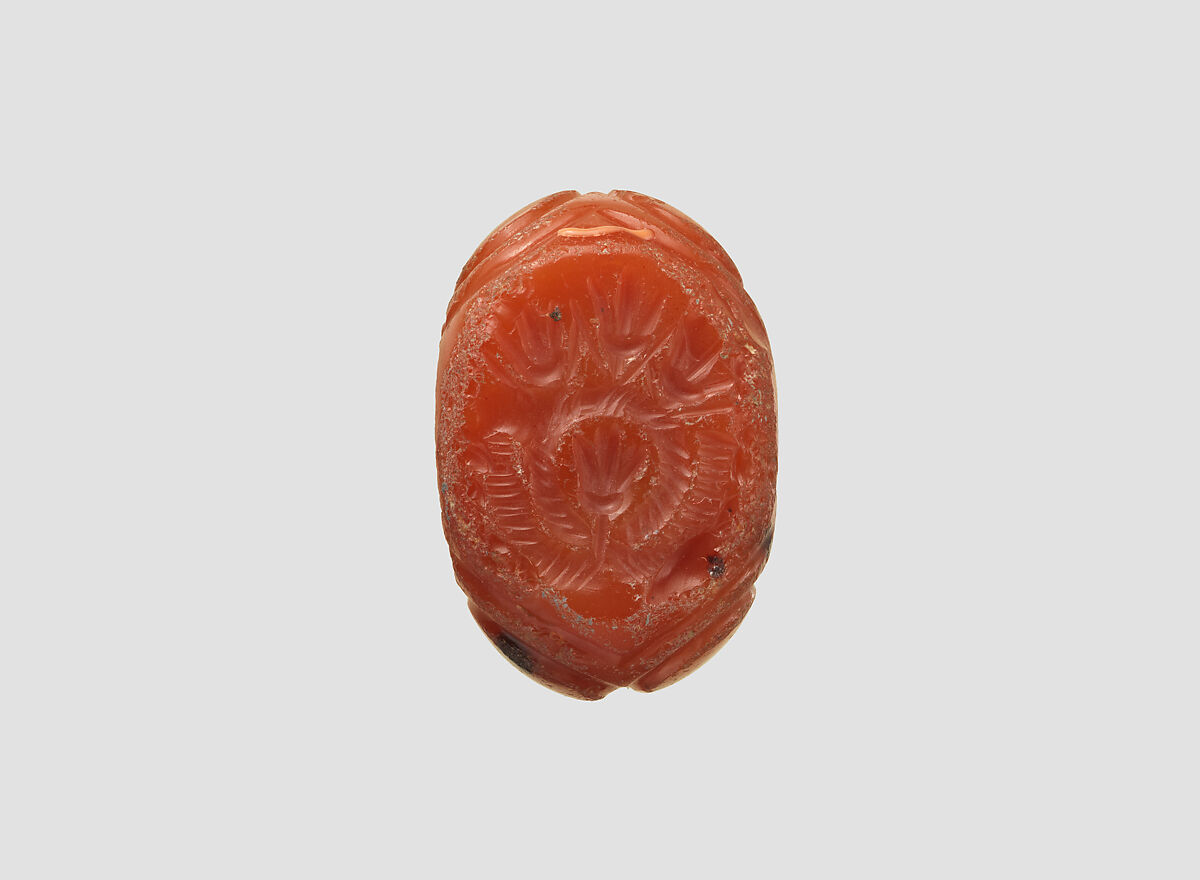 Stamp seal, Carnelian, Sasanian