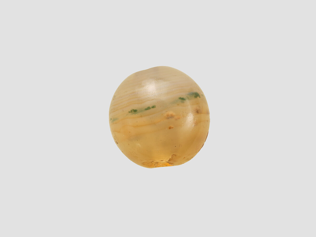 Stamp seal, Chalcedony, milky, Sasanian
