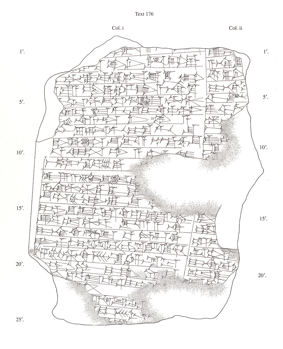 Cuneiform cylinder: inscription of Nabonidus describing work on Ebabbar, the temple of the sun-god Shamash, at Sippar, Clay, Babylonian