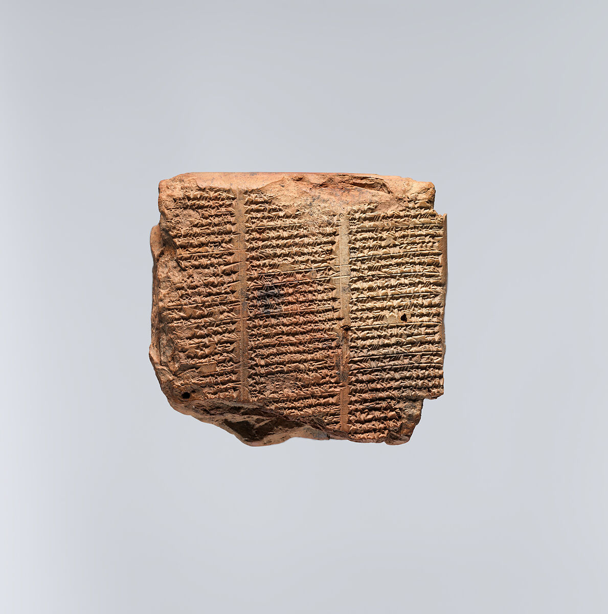 Cuneiform tablet: list of magical stones, Clay, Achaemenid or Seleucid 