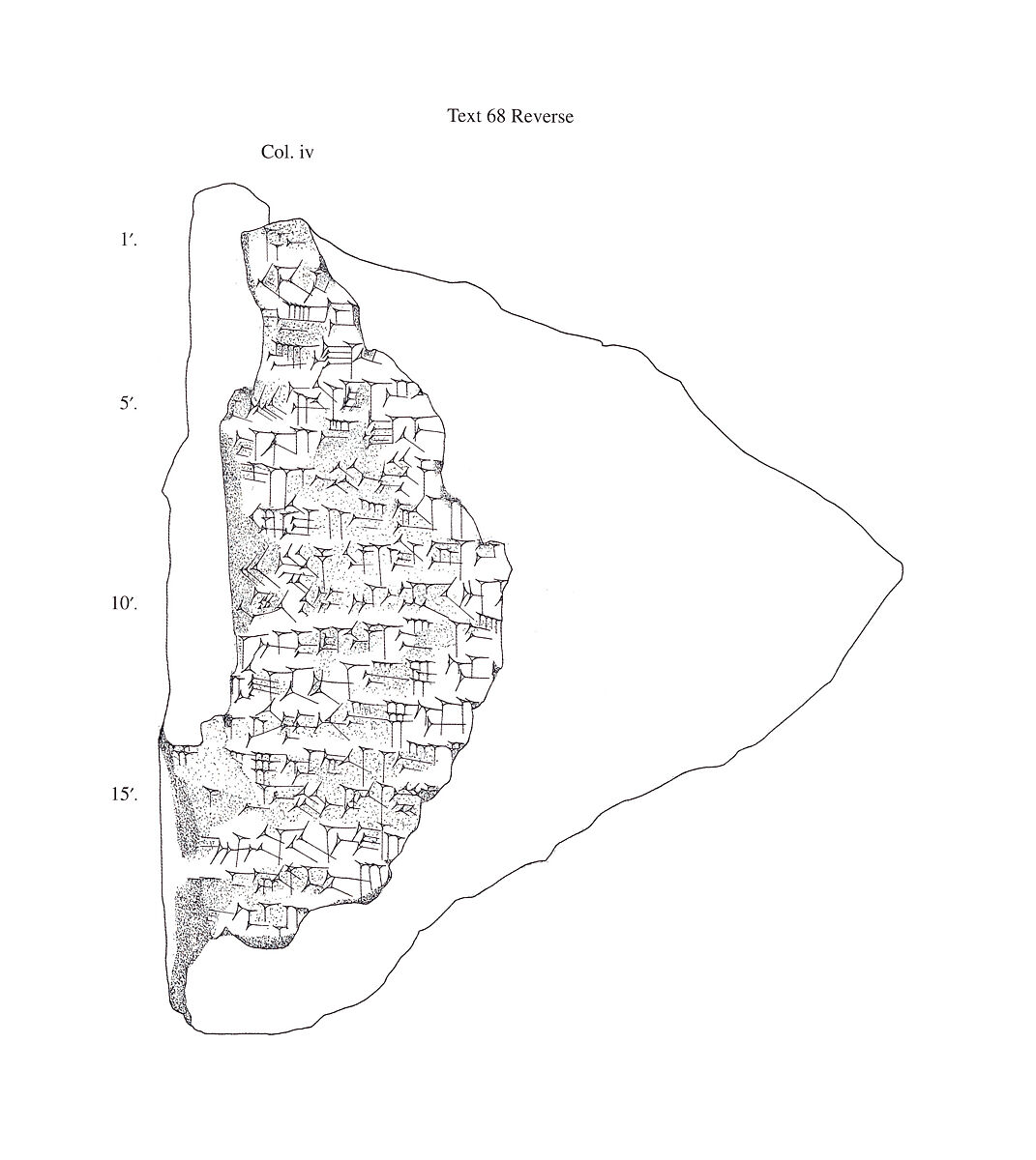 Cuneiform tablet: measurements of the interior of the E-sagil temple, Clay, Seleucid or Parthian