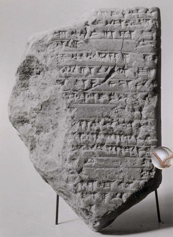 Cuneiform tablet: animal account, Ebabbar archive, Clay, Babylonian 