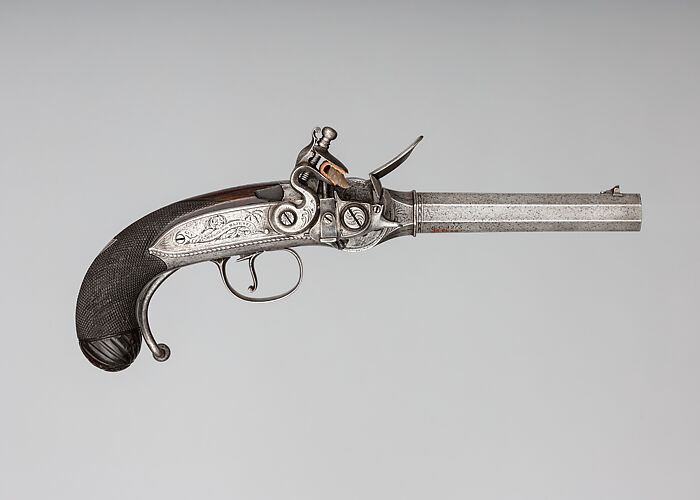 Michele Lorenzoni Repeating Flintlock Pistol Italian Florence