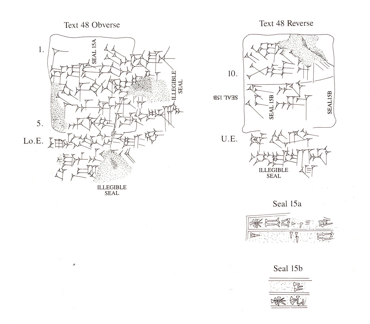 Cuneiform tablet impressed with two cylinder seals: loan of barley, Clay, Babylonian