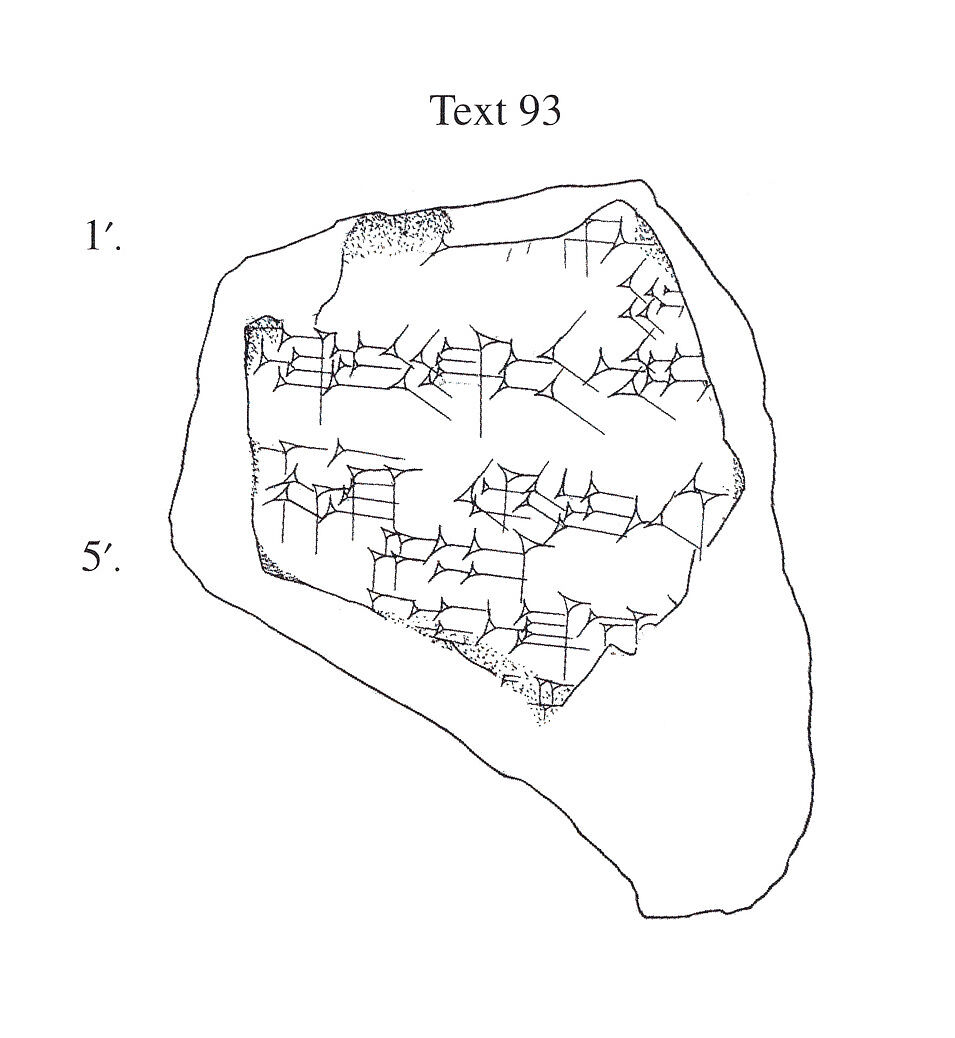 Cuneiform tablet: unidentified fragment, Clay