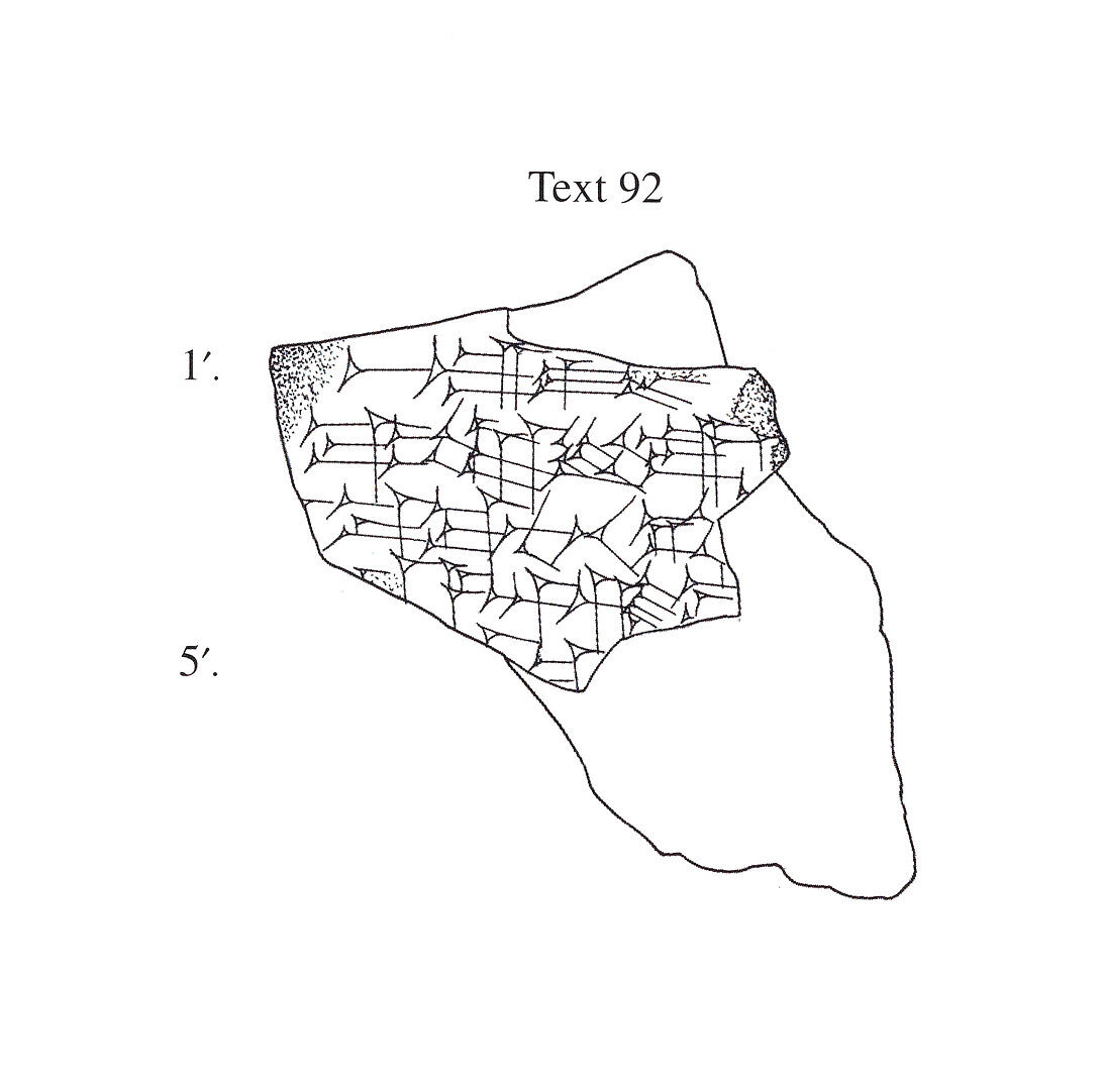 Cuneiform tablet: unidentified fragment, Clay