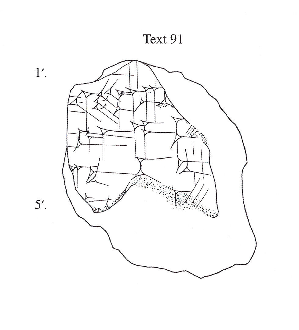 Cuneiform tablet: unidentified fragment, Clay