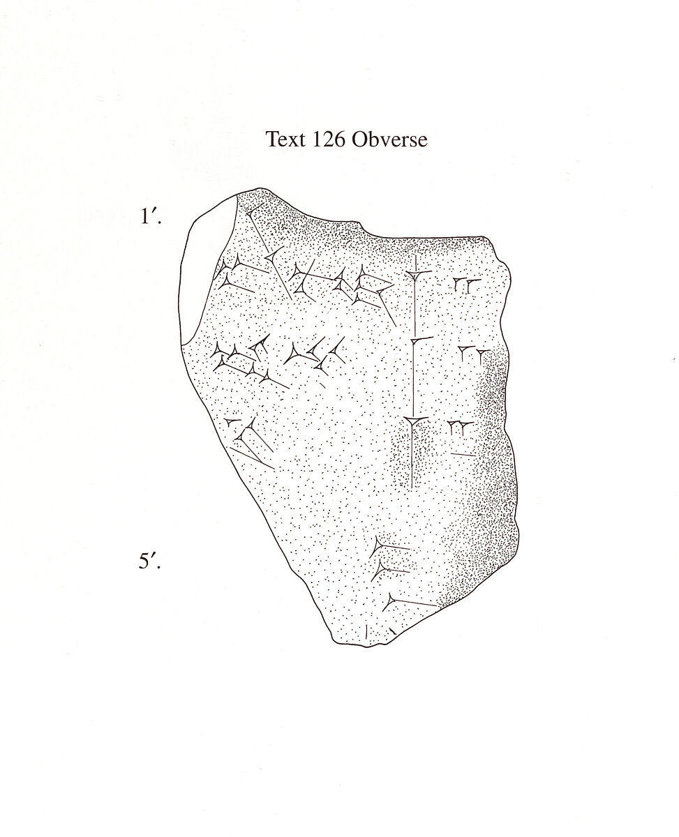 Cuneiform tablet: fragment, Ebabbar archive, Clay, Babylonian or Achaemenid