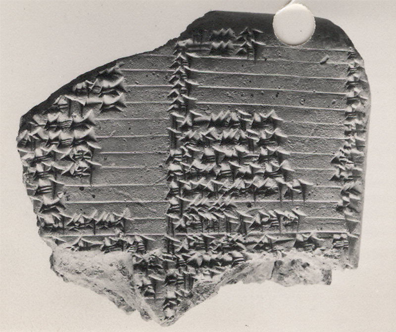 Cuneiform tablet: Emesal prayer, Clay, Seleucid or Parthian 