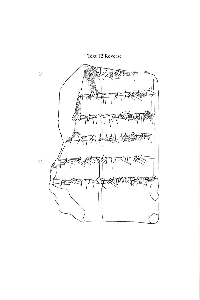 Cuneiform tablet: balag colophon fragment, Clay, Parthian