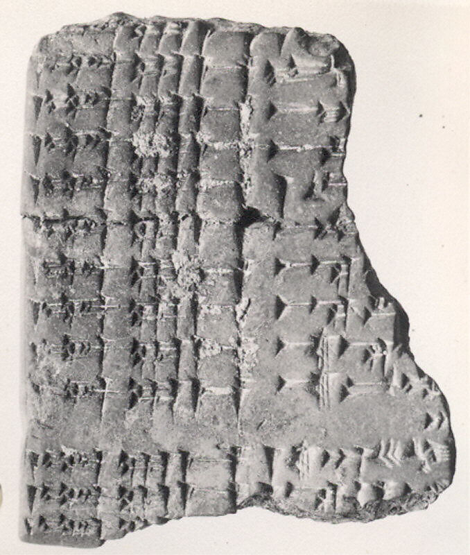 Cuneiform tablet: excerpts from Enuma Anu Enlil, Clay 