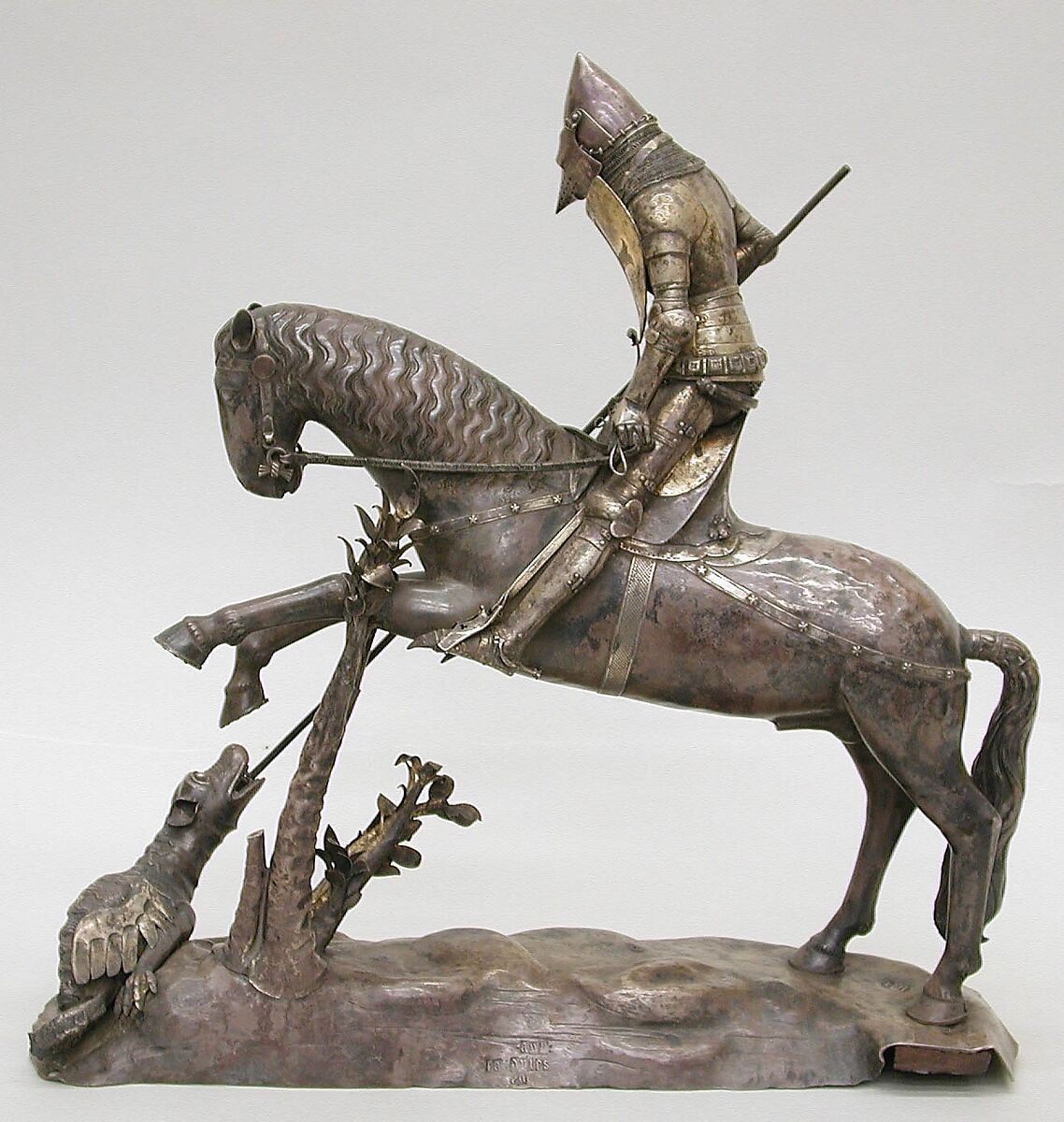 St. George and the Dragon, Silver, possibly Italian or French
