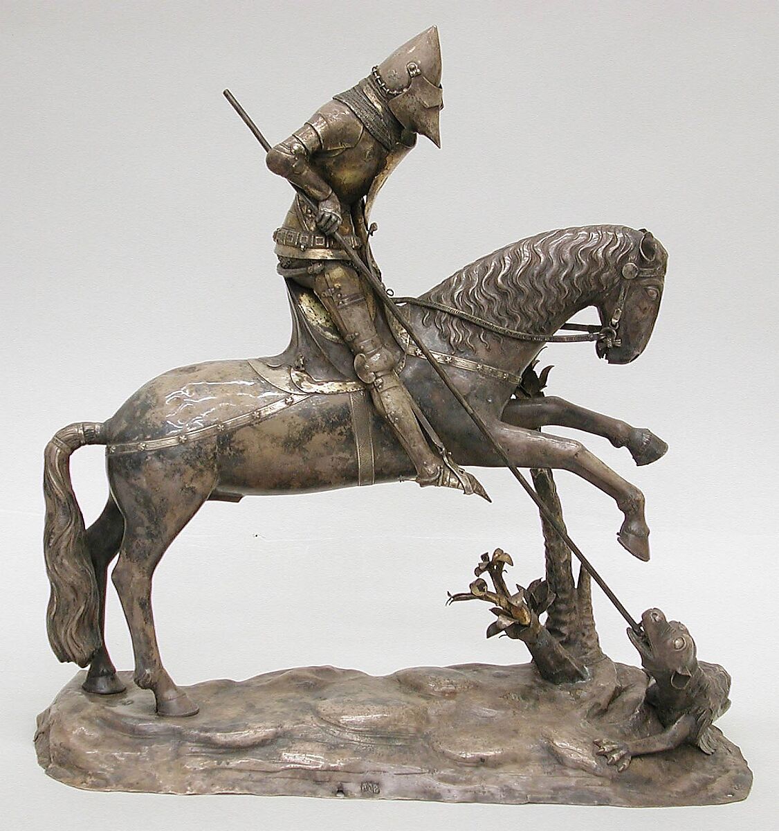 St. George and the Dragon, Silver, possibly Italian or French 