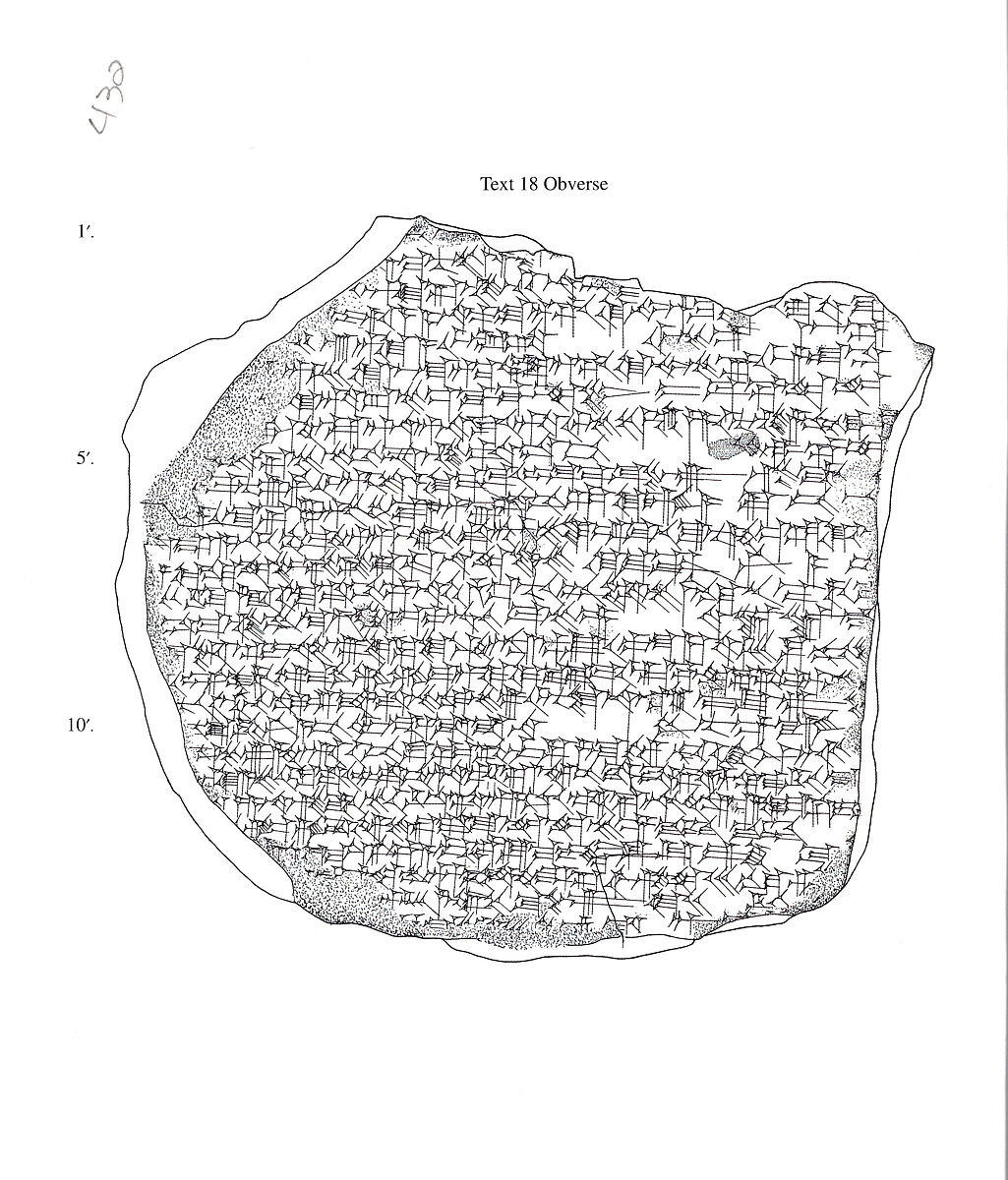 Cuneiform tablet: hymn to Marduk, Clay, Babylonian (?)