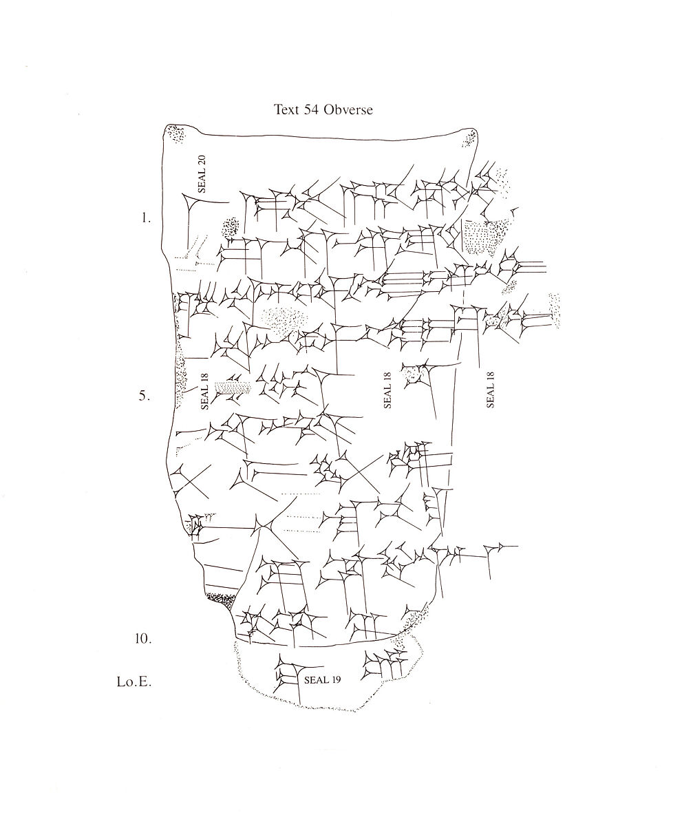 Cuneiform tablet impressed with three cylinder seals: record of slave sale, Clay, Babylonian