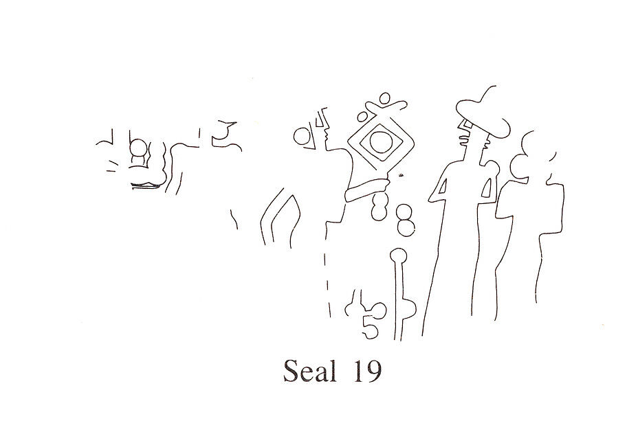 Cuneiform tablet impressed with three cylinder seals: record of slave sale, Clay, Babylonian