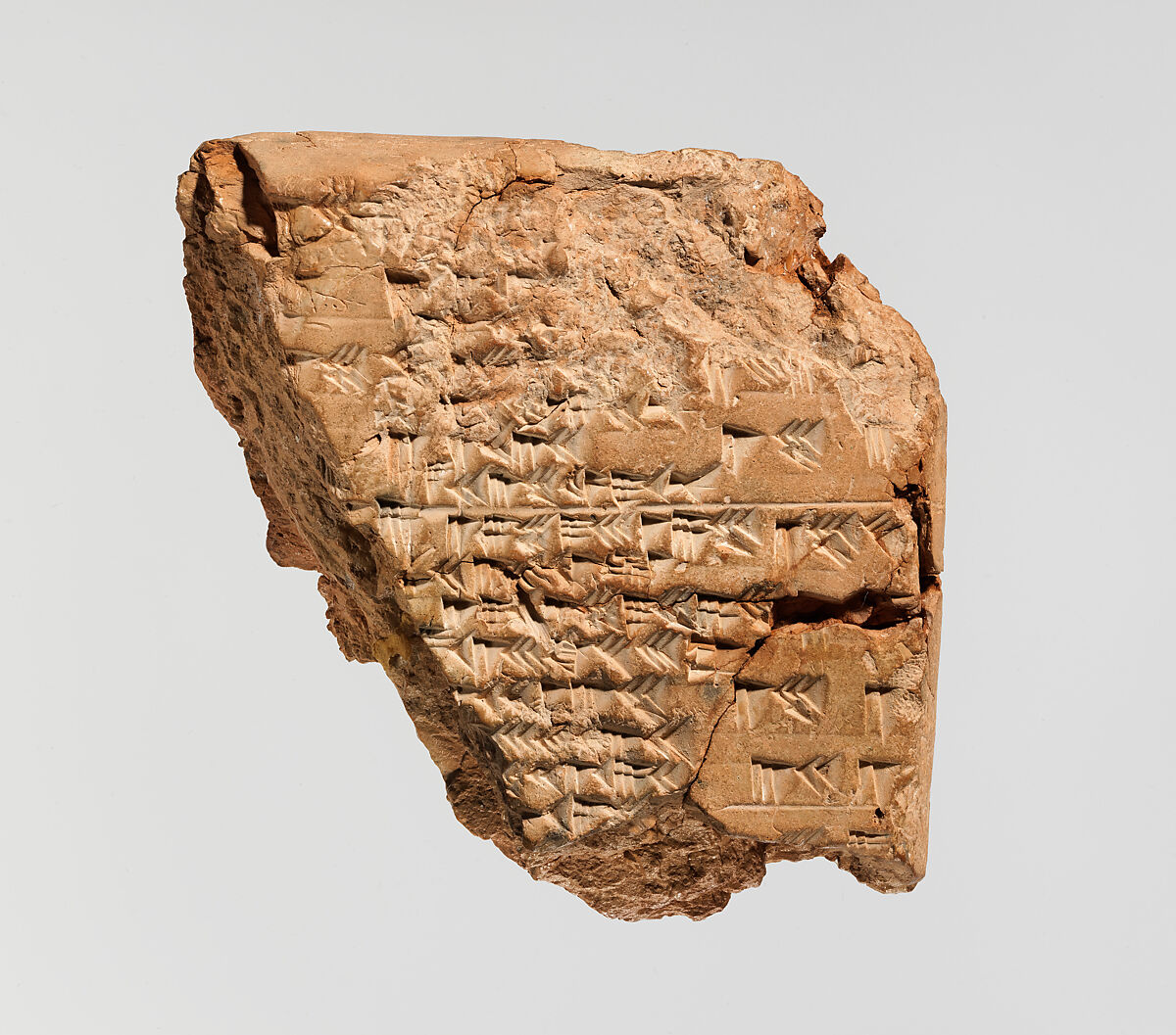 Cuneiform tablet: ephemeris of eclipses from at least S.E. 177 to 199 (?), Clay, Seleucid 