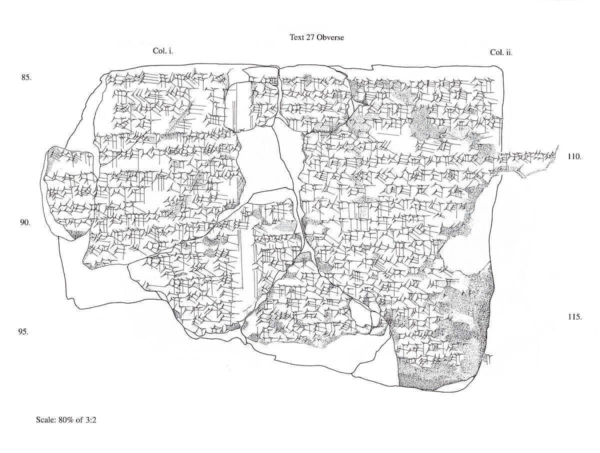 Cuneiform tablet: Utukku lemnutu, tablet 12, Clay