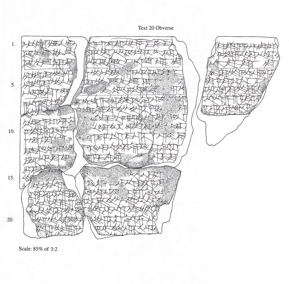 Cuneiform tablet: fragment of a ritual text, Clay