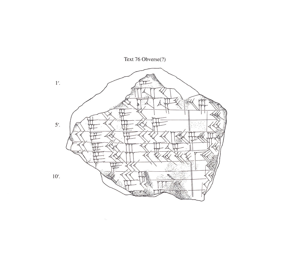 Cuneiform tablet: fragment of a table of reciprocals, Clay
