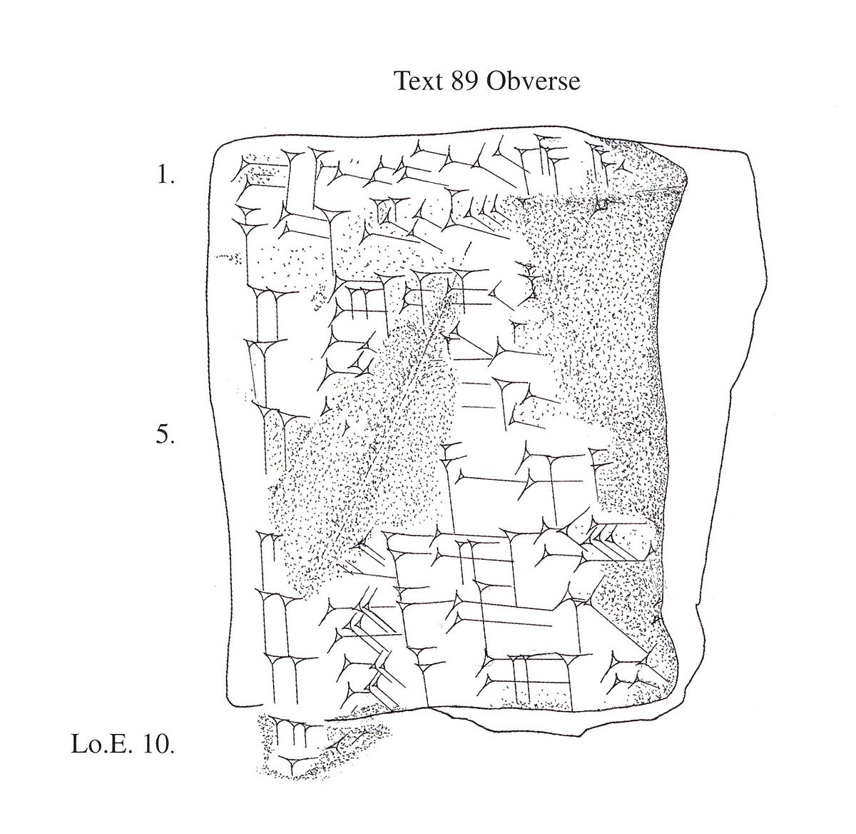 Cuneiform tablet: unidentified fragment, Clay