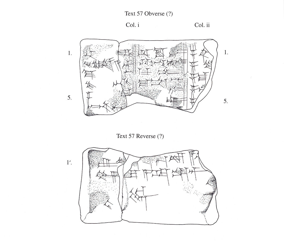 Cuneiform tablet: school exercise tablet, Urra=hubullu, tablet 1, Clay