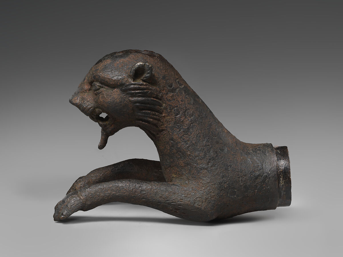 Forepart of a leopard, Bronze, Parthian